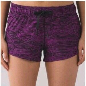 Lululemon Double Time Short Reversible Purple Black